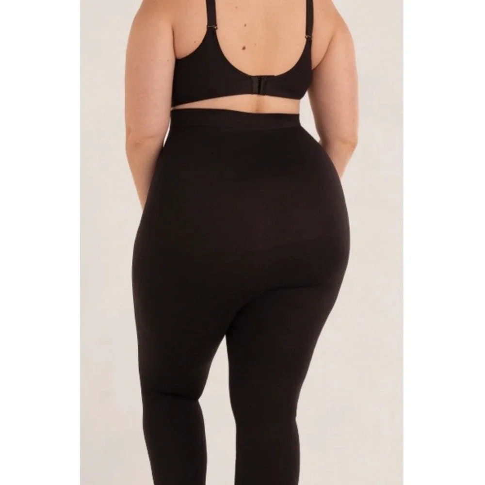 Shapermint Essentials Women's Black High-Waisted Shaping Leggings Size L NWT